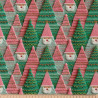 Printed Cotton OUILEY Green / Pink